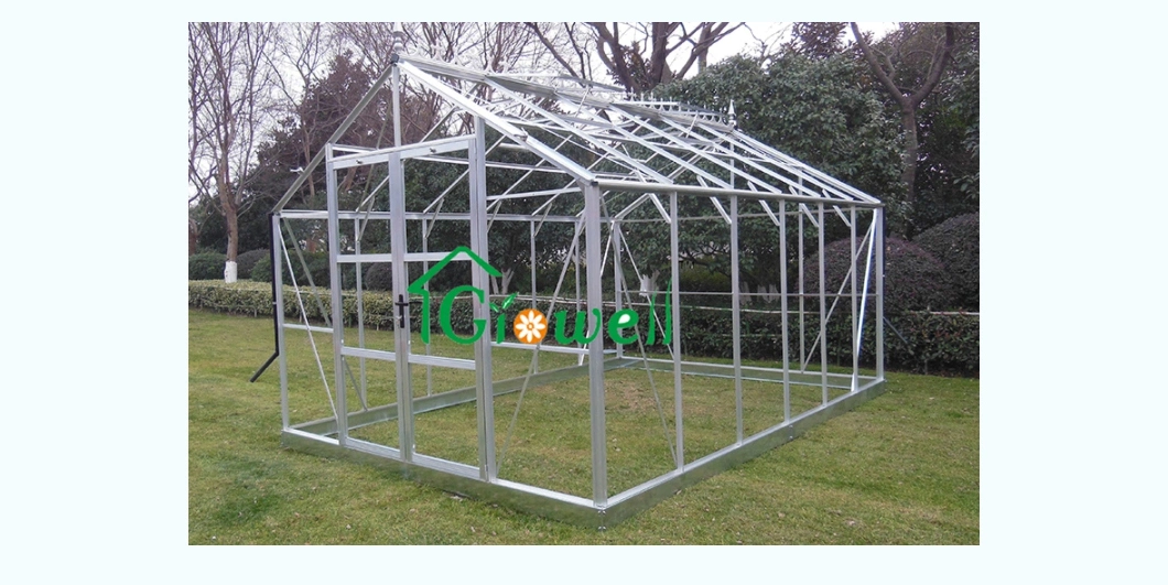 Easy Installation Agricultural/Commercial Plastic Film Walk-in Greenhouse Clear Panel Sliding Door